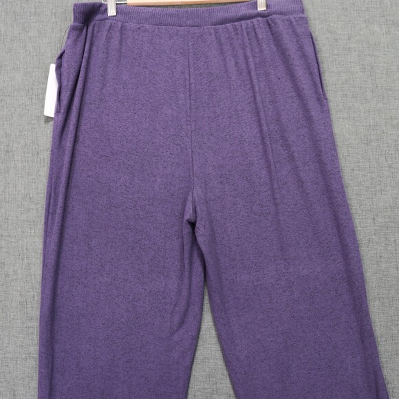 Donna Karan Sleepwear Lounge Pants Womens 2X Purple Drawstring Long New - Picture 4 of 9